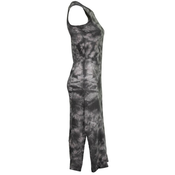 Gray Tie-Dye Sleeveless Dress - Picture 2 of 8